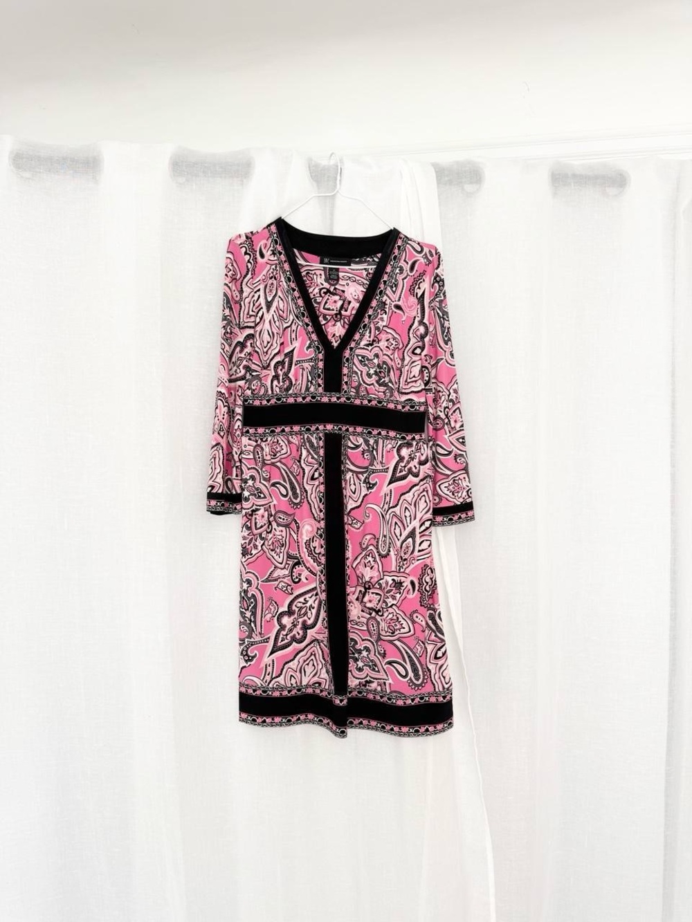 ♡ Y2K Pink Paisley Mod Mini Dress ♡